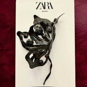 NEW ZARA Butterfly Statement Brooch